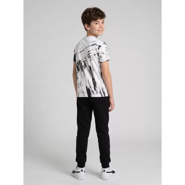  Tricou funcțional premium pentru copii ALTISPORT VOJ/ALK010TR01 ALB/NEGRU 