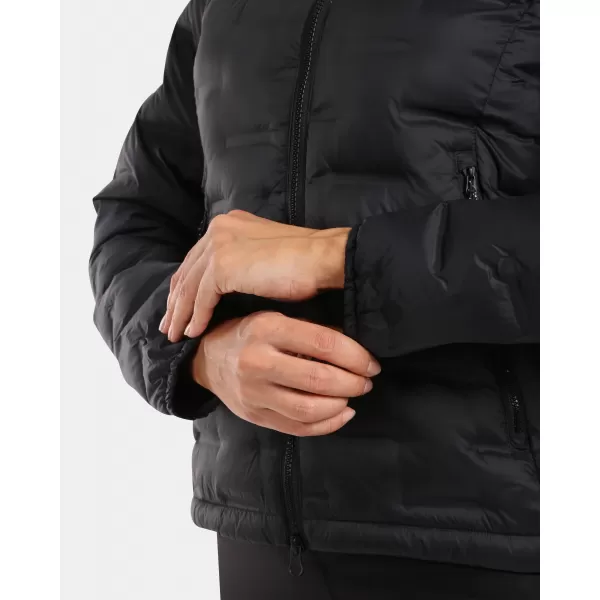  Jachetă de puf pentru femei KILPI ALBERTA-W WL0115KI NEGRU 