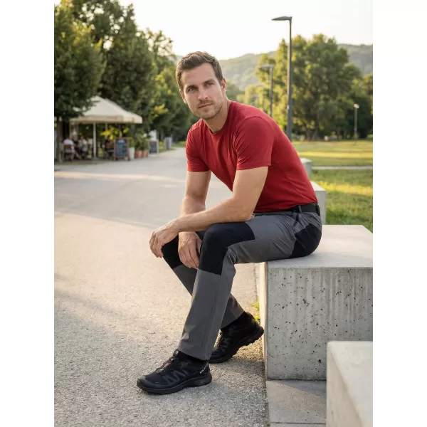  Pantaloni pentru bărbați ALTISPORT NoPrint NP/ALM6021NJ CARBON/NEGRU 