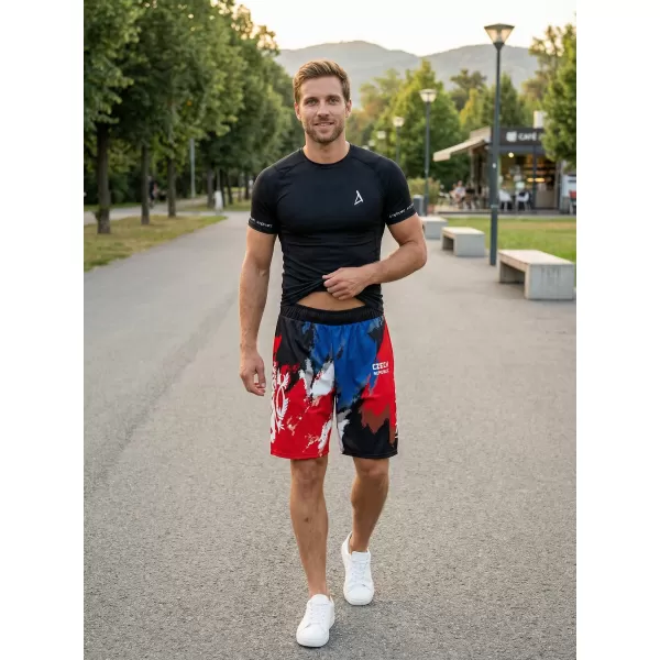  Pantaloni scurți funcționali premium pentru bărbați, fără buzunare ALTISPORT VOJ/ALM036KRA02 DUNGI 