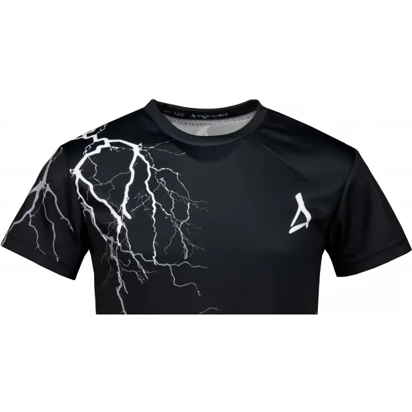  Tricou funcțional premium pentru copii ALTISPORT VOJ/ALK004TR01 ALB-NEGRU 