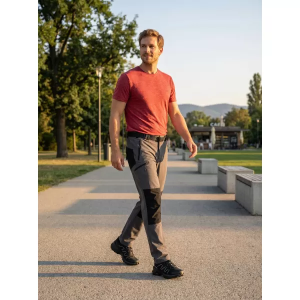 Pantaloni pentru bărbați ALTISPORT NoPrint NP/ALM6021NJ CARBON/NEGRU 