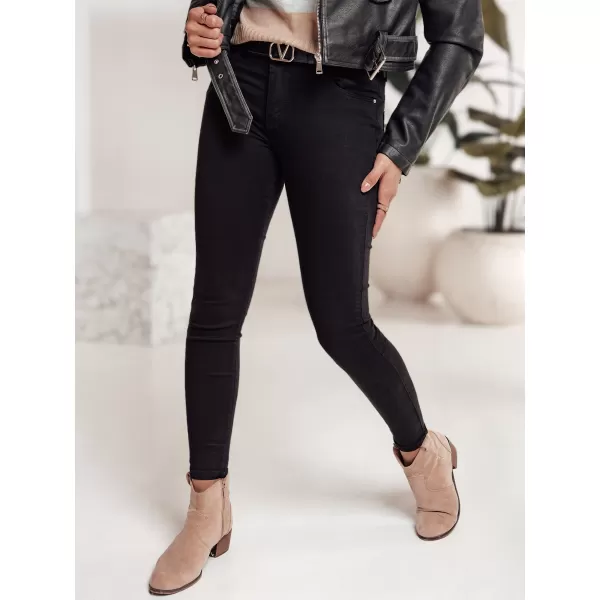  Pantalonii pentru doamne DSTREET CLARET NEGRU 