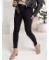 Pantalonii pentru doamne DSTREET CLARET NEGRU