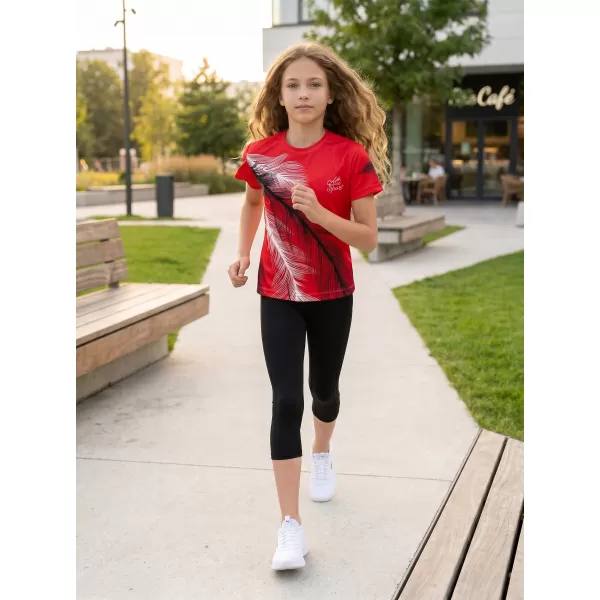  Tricou funcțional premium pentru copii ALTISPORT VOJ/ALK001TR01 ROŞU 