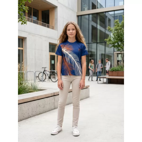  Tricou funcțional premium pentru copii ALTISPORT VOJ/ALK001TR01 BLEUMARIN/MARO 