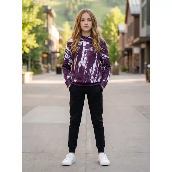  Hanorac funcțional premium pentru copii ALTISPORT VOJ/ALK010MI01 VIOLET/ALB 