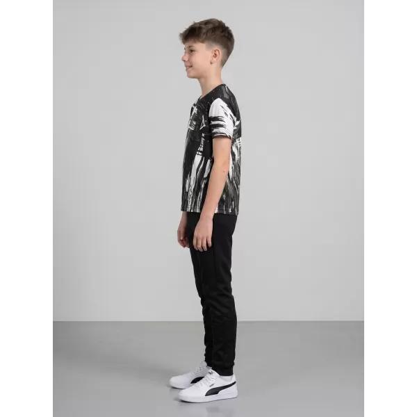  Tricou funcțional premium pentru copii ALTISPORT VOJ/ALK010TR01 ALB-NEGRU 