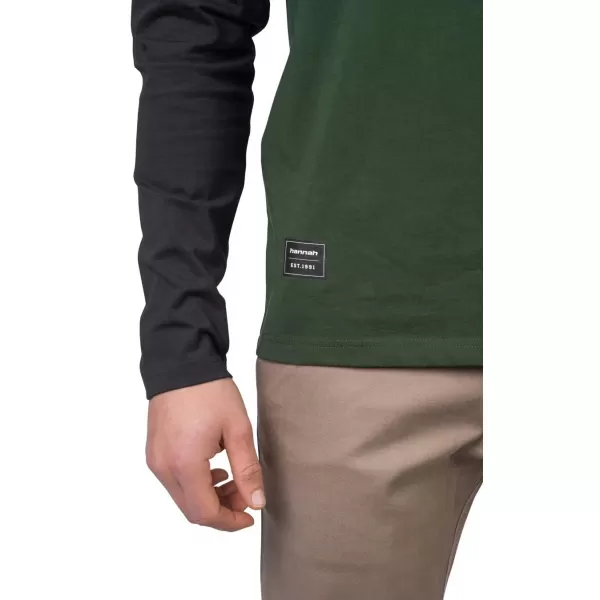 Tricou pentru bărbați cu mâneci lungi HANNAH ROKET COMBINAȚIE VERDE/ANTRACIT 