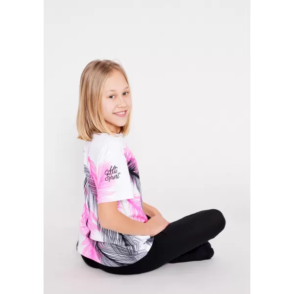  Tricou funcțional premium pentru copii ALTISPORT VOJ/ALK001TR01 ALB 