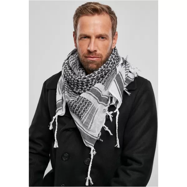  Eşarfă BRANDIT BD7009 ALB/NEGRU 