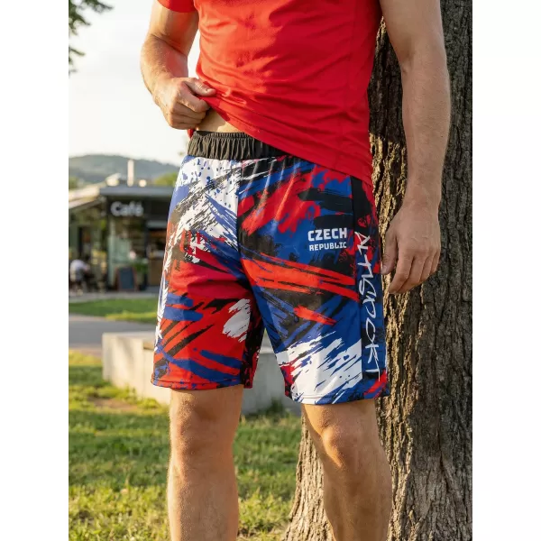 Pantaloni scurți funcționali premium pentru bărbați, fără buzunare ALTISPORT VOJ/ALM036KRA02 CEH 