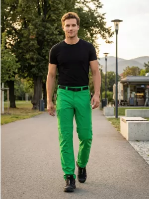 Pantaloni/short pentru bărbați ALTISPORT NoPrint NP/ALM2021NJ VERDE FERIGA