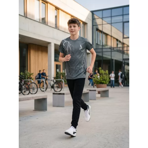  Tricou funcțional premium pentru copii ALTISPORT VOJ/ALK004TR01 GRAFIT 