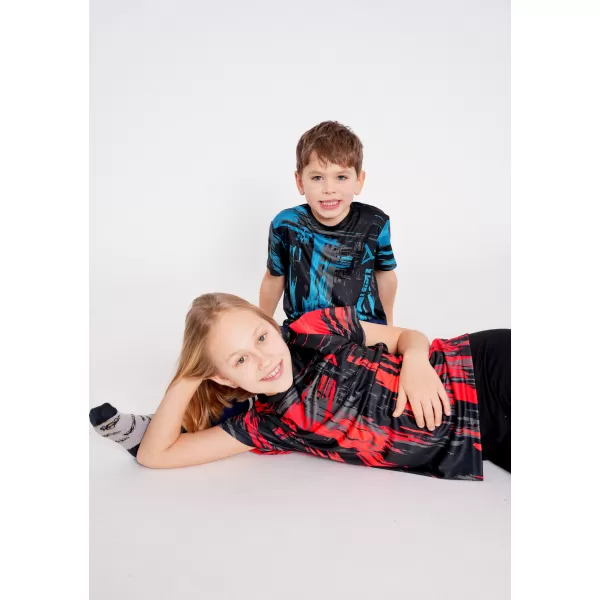  Tricou funcțional premium pentru copii ALTISPORT VOJ/ALK010TR01 NEGRU/SMARALD 