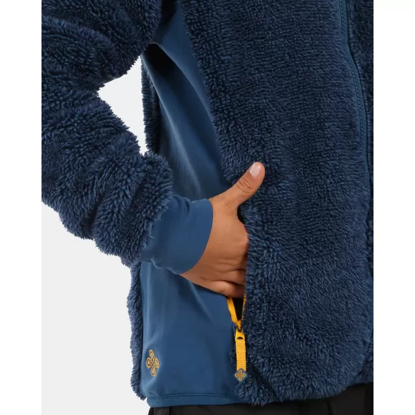  Hanorac fleece pentru băieți KILPI NORKA-JB WJ0201KI ALBASTRU ÎNCHIS 
