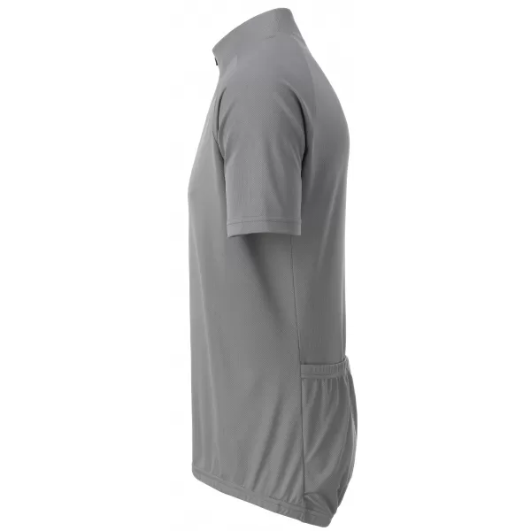  Tricou de ciclism pentru bărbați ALTISPORT NoPrint NP/ALM215NJ ARGINT 