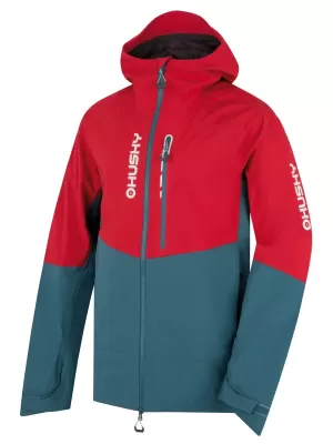 Jacheta pentru bărbați HUSKY NICCO M ROȘU/TURQUOISE