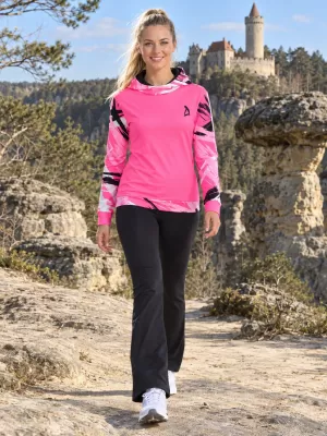 Hanorac funcțional premium pentru femei ALTISPORT VOJ/ALW039MI01 ROZ FLUO