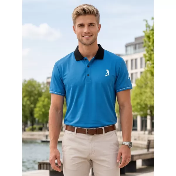  Tricou funcțional pentru bărbați cu guler premium ALTISPORT VOJ/ALM000TR05 KEROSENUL 