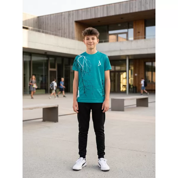  Tricou funcțional premium pentru copii ALTISPORT VOJ/ALK004TR01 KEROSEN/ALB 