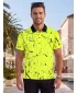 Tricou funcțional pentru bărbați cu guler premium ALTISPORT VOJ/ALM034TR05 GALBEN NEON
