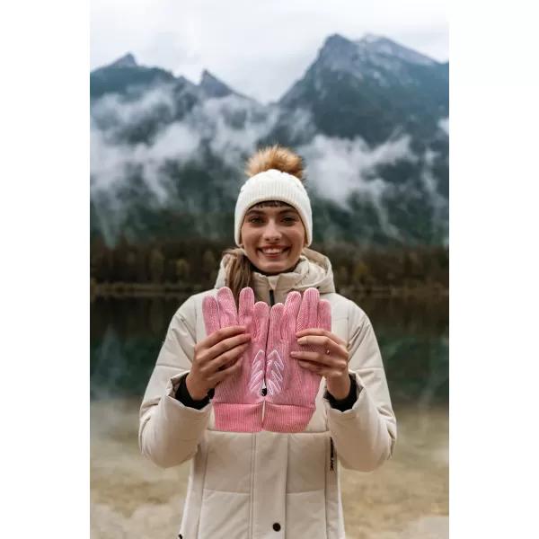  Mănuși tricotate NORDBLANC CLUTCH NBWG7853 ROZ 