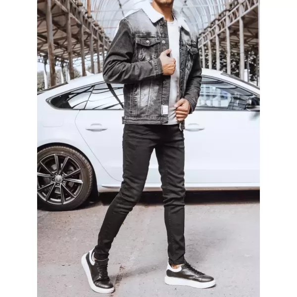  Jacheta din denim pentru bărbați DSTREET tx4230 NEGRU 