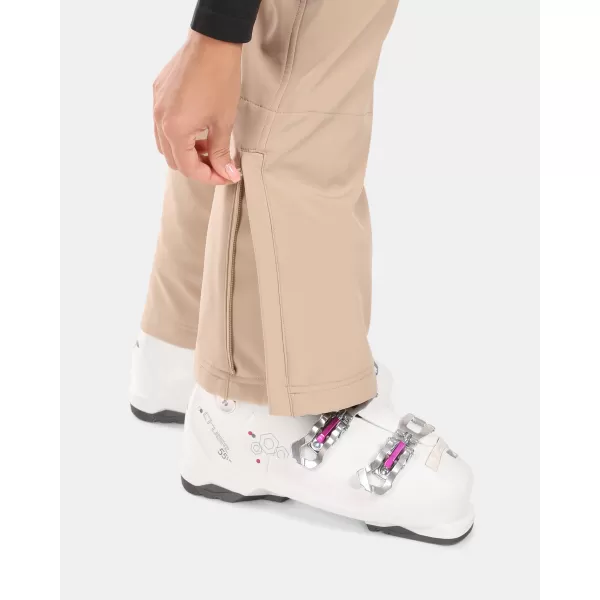  Pantaloni de schi softshell pentru femei KILPI DIONE-W WL0408KI BEJ 
