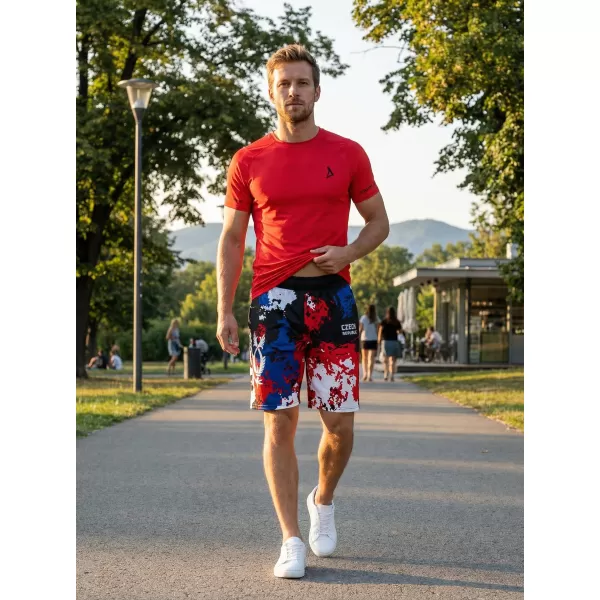  Pantaloni scurți funcționali premium pentru bărbați, fără buzunare ALTISPORT VOJ/ALM036KRA02 PETE 