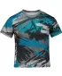 Tricou funcțional premium pentru copii ALTISPORT VOJ/ALK014TR01 NEGRU/KEROSEN