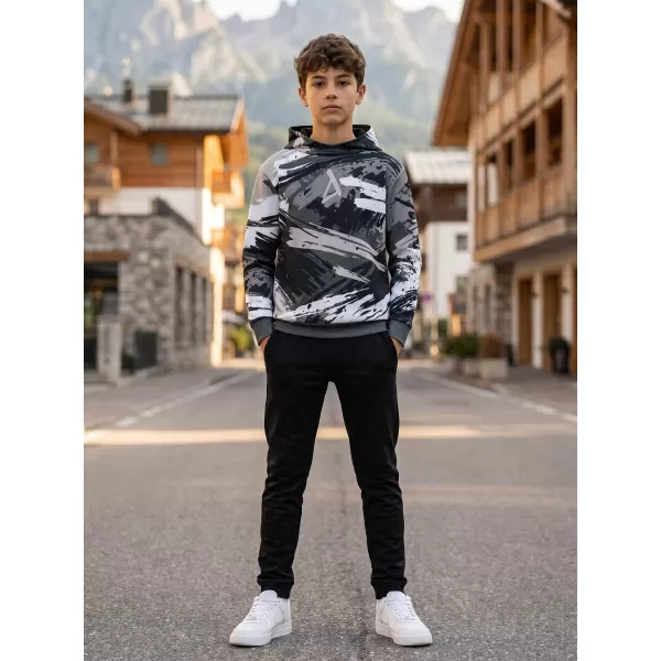  Hanorac funcțional premium pentru copii ALTISPORT VOJ/ALK014MI01 NEGRU/GRI 