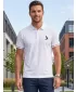 Tricou funcțional pentru bărbați cu guler premium ALTISPORT VOJ/ALM000TR05 ALB