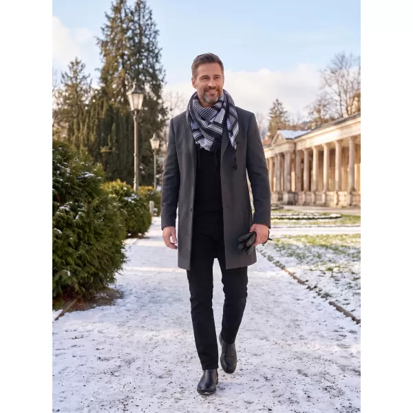  Eşarfă BRANDIT BD7009 NEGRU/ALB 