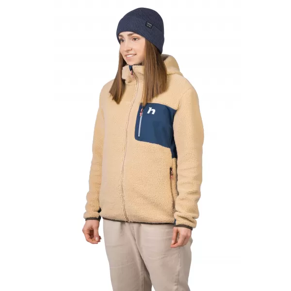  Hanorac de dama HANNAH KOALA HOODY BEJ/MARE STRATIFICATĂ 