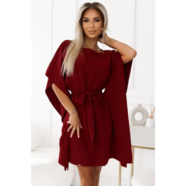  Rochie NUMOCO SOFIA 287-34 BURGUNDIA 