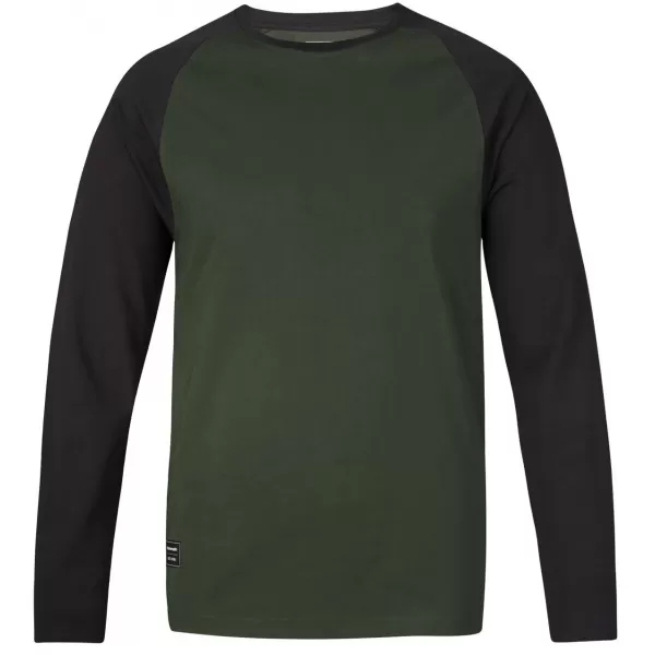  Tricou pentru bărbați cu mâneci lungi HANNAH ROKET COMBINAȚIE VERDE/ANTRACIT 