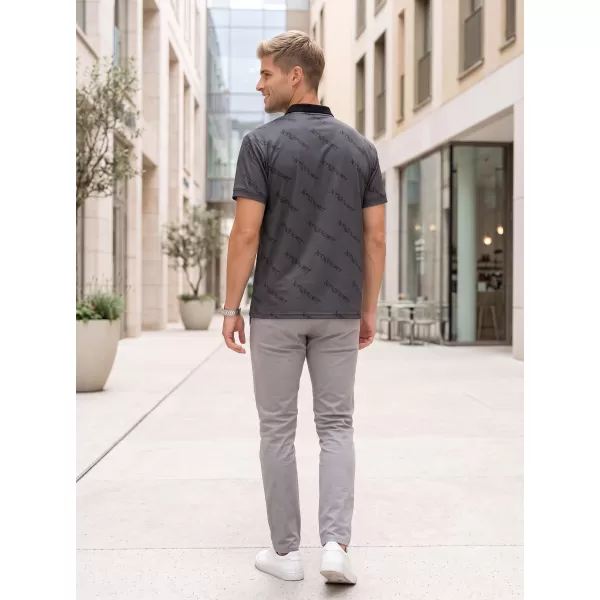  Tricou funcțional pentru bărbați cu guler premium ALTISPORT VOJ/ALM050TR05 GRI 