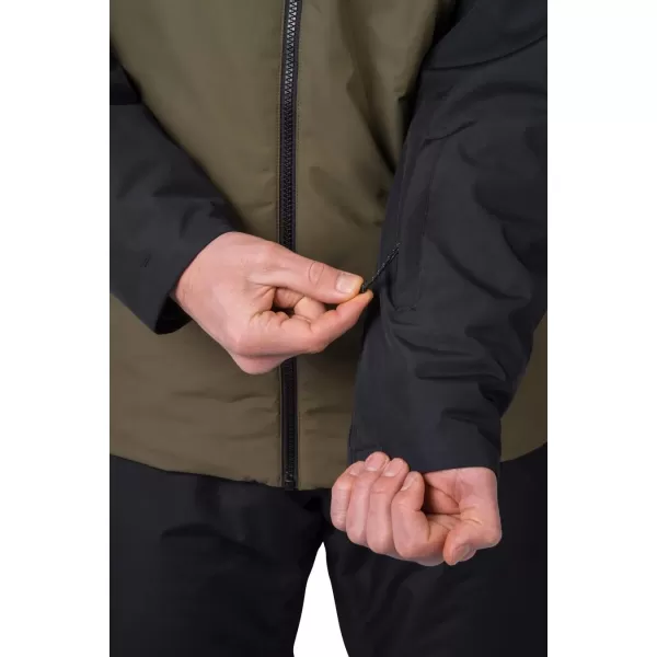  Jachetă pentru bărbați HANNAH MASCON II MĂSLINIU ÎNCHIS/ANTRACIT 