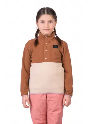 Hanorac pentru copii HANNAH MINT JR ULEI DE ARGAN/OREZ BRUN