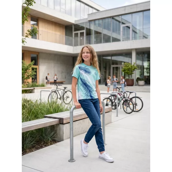 Tricou funcțional premium pentru copii ALTISPORT VOJ/ALK001TR01 ALBASTRU CA GHEATA 