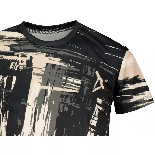  Tricou funcțional premium pentru copii ALTISPORT VOJ/ALK010TR01 NEGRU/MARO 
