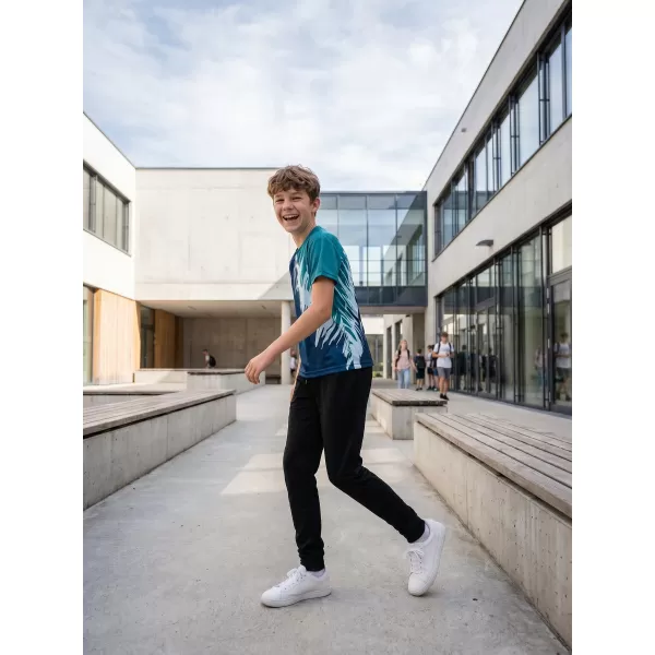  Tricou funcțional premium pentru copii ALTISPORT VOJ/ALK006TR01 KEROSEN/ALBASTRU 