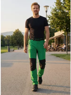 Pantaloni pentru bărbați ALTISPORT NoPrint NP/ALM6021NJ FERIGA VERDE/NEGRU