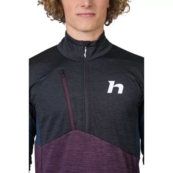  Hanorac pentru bărbați HANNAH NIRO HZ ANTRACIT/PRUNE VIOLET MEL 