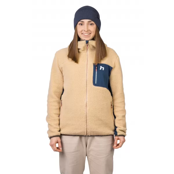  Hanorac de dama HANNAH KOALA HOODY BEJ/MARE STRATIFICATĂ 