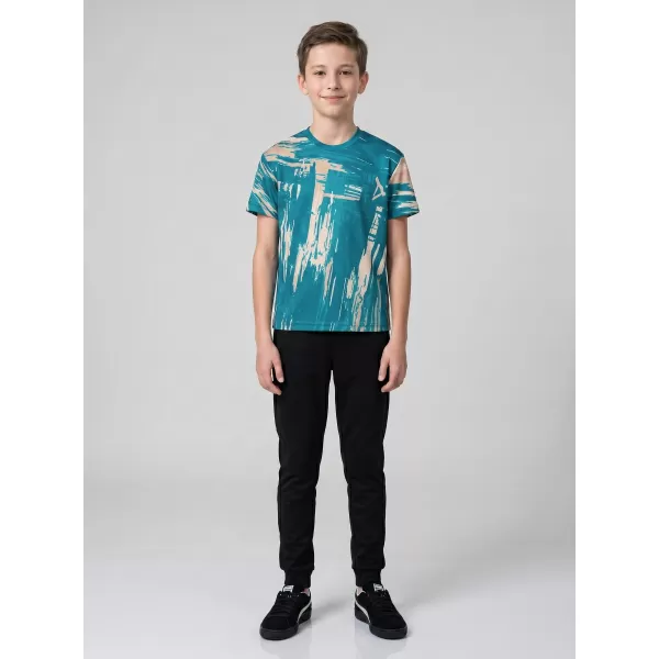  Tricou funcțional premium pentru copii ALTISPORT VOJ/ALK010TR01 SMARALD/ALBASTRU 