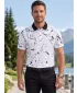 Tricou funcțional pentru bărbați cu guler premium ALTISPORT VOJ/ALM034TR05 ALB