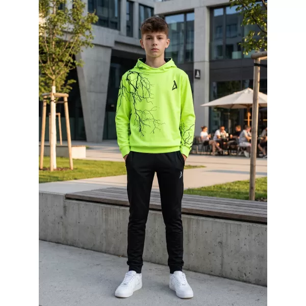  Hanorac funcțional premium pentru copii ALTISPORT VOJ/ALK004MI01 GALBEN NEON 