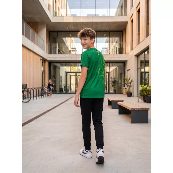  Tricou funcțional premium pentru copii ALTISPORT VOJ/ALK004TR01 VERDE STICLA 